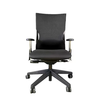 Reconditioned seat HAWORTH Comforto 55 (Lively) black with 1D backrest and armrests