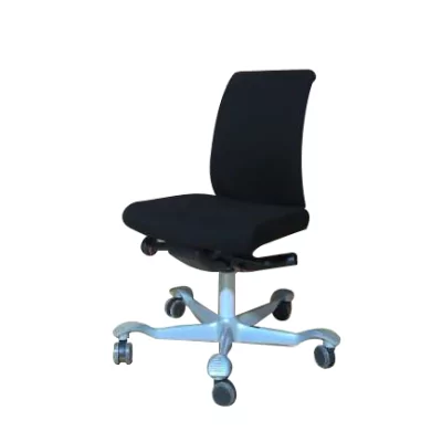 Gebruikte ergonomische stoel gereviseerd HAG CREED zwart