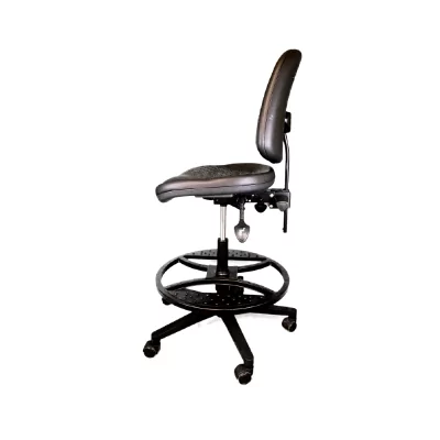 Reconditioned technical seat breathable polyurethane with large footrest